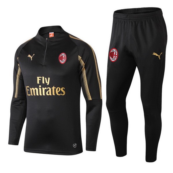 Chandal AC Milan 2018-2019 Negro Or